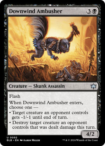 Downwind Ambusher (BLB-092) - Bloomburrow Foil