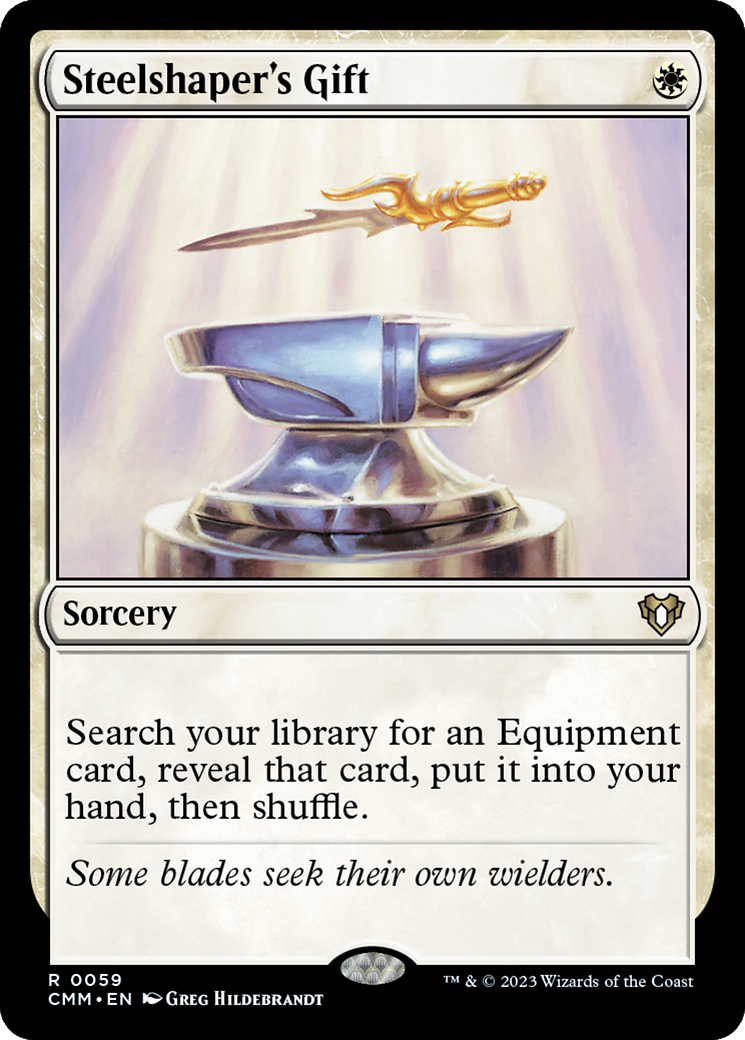 Steelshaper's Gift (CMM-059)  Foil - Commander Masters