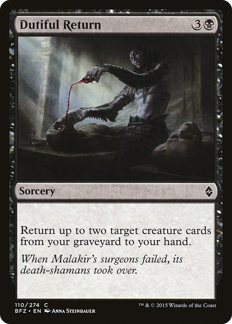 Dutiful Return (BFZ-110)  Foil - Battle for Zendikar