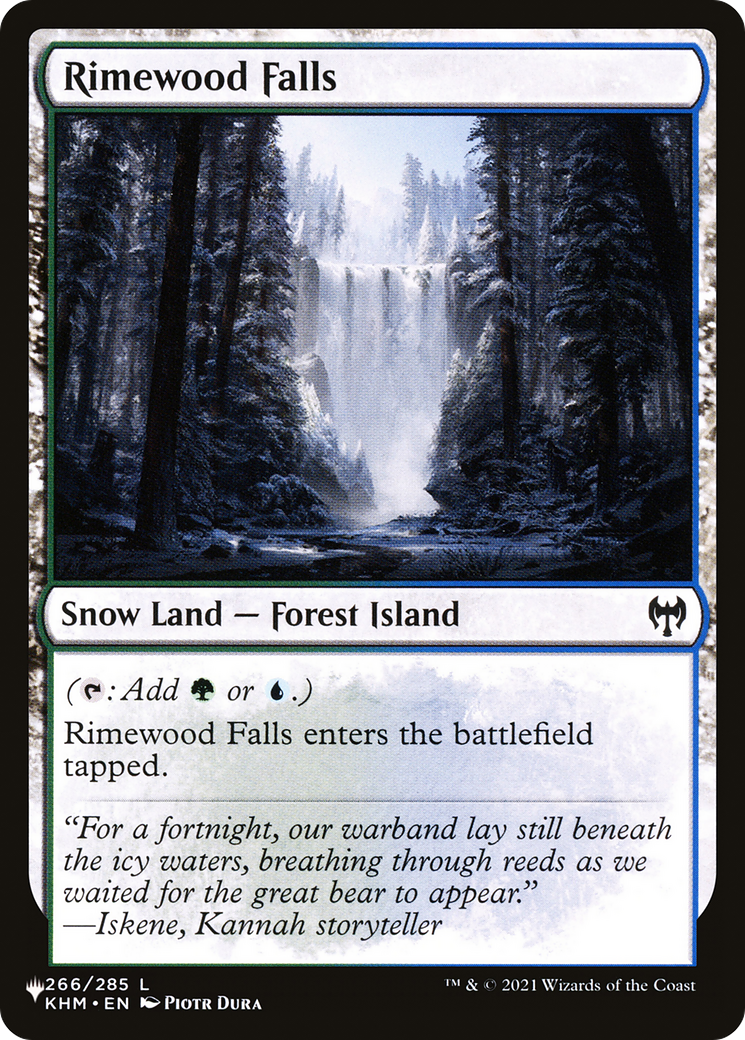 Rimewood Falls (LIST-KHM-266) - The List: (snow)