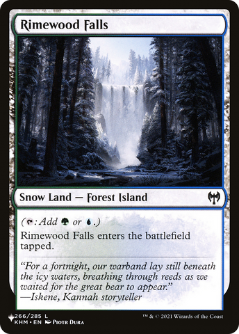 Rimewood Falls (LIST-KHM-266) - The List: (snow)