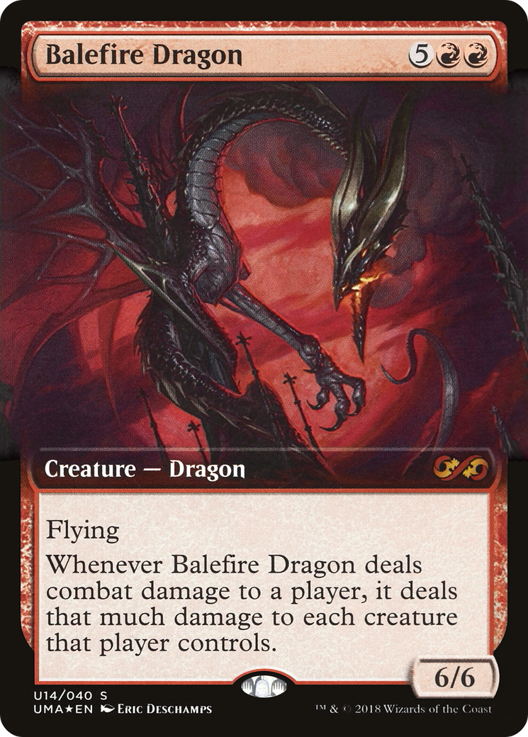 Balefire Dragon (UMA:BT-U14) - Ultimate Box Topper: (Extended Art) Foil