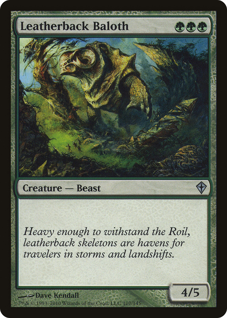 Leatherback Baloth (WWK-107)  Foil - Worldwake