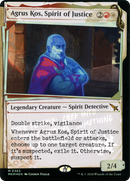 Agrus Kos, Spirit of Justice (Showcase) (Invisible Ink) (MKM-383)  Foil - Murders at Karlov Manor: (Showcase)