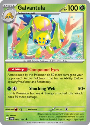 Galvantula 002 - Reverse Holofoil SV Shrouded Fable