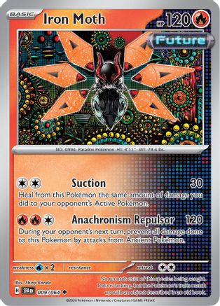 Iron Moth 009 - Reverse Holofoil SV Shrouded Fable