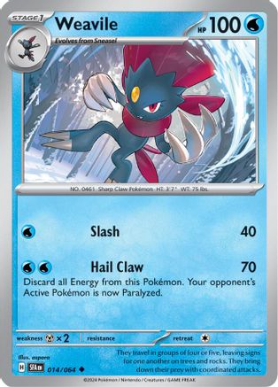 Weavile 014  SV Shrouded Fable