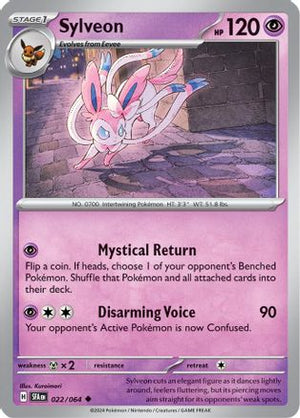 Sylveon 022/064  - Reverse Holofoil SV Shrouded Fable - Uncommon