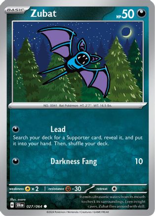 Zubat 027  SV Shrouded Fable