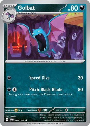 Golbat 028  SV Shrouded Fable