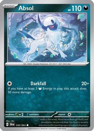 Absol 030 - Reverse Holofoil SV Shrouded Fable