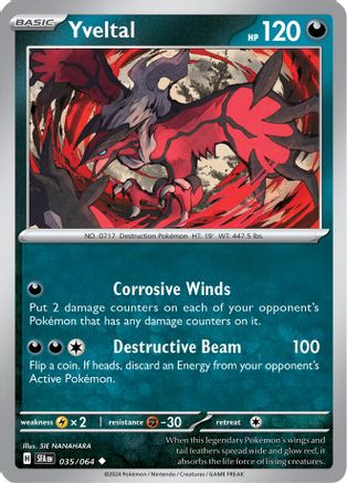 Yveltal 035 - Reverse Holofoil SV Shrouded Fable