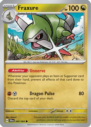 Fraxure 045/064 - Reverse Holofoil SV Shrouded Fable