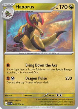 Haxorus 046 - Reverse Holofoil SV Shrouded Fable