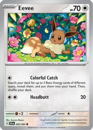 Eevee 050/064  - Reverse Holofoil SV Shrouded Fable - Common