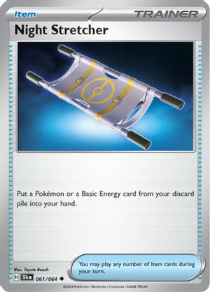 Night Stretcher 061/064  - Reverse Holofoil SV Shrouded Fable - Uncommon