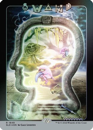 Swamp (1649) (Rainbow Foil) (SLD-1649) - Secret Lair Drop Series Foil