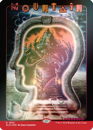 Mountain (1650) (Rainbow Foil) (SLD-1650) - Secret Lair Drop Series Foil