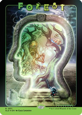 Forest (1651) (Rainbow Foil) (SLD-1651) - Secret Lair Drop Series Foil