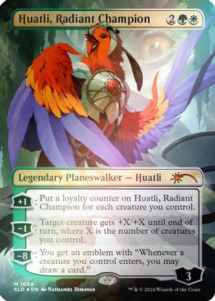 Huatli, Radiant Champion (Rainbow Foil) (SLD-1699)  Foil - Secret Lair Drop Series