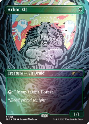 Arbor Elf (Rainbow Foil) (SLD-1317)  Foil - Secret Lair Drop Series