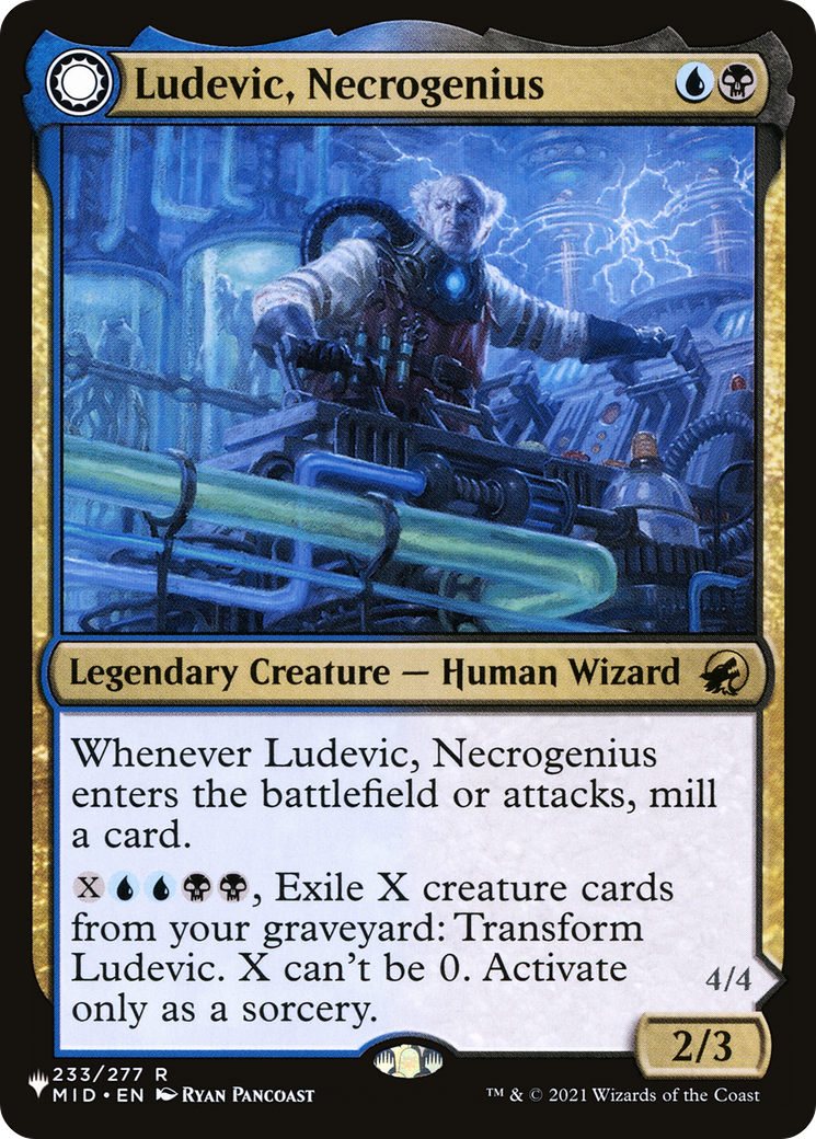 Ludevic, Necrogenius (LIST-MID-233)  - The List: (Double Faced Transform)