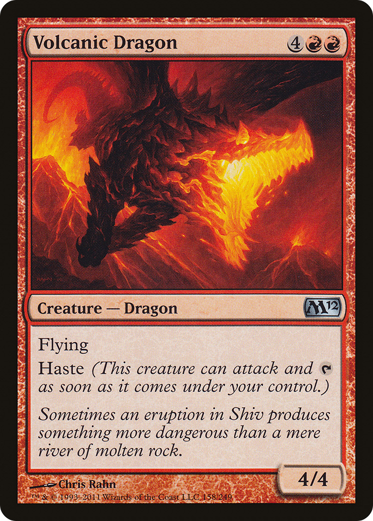 Volcanic Dragon (M12-158)  Foil - Magic 2012