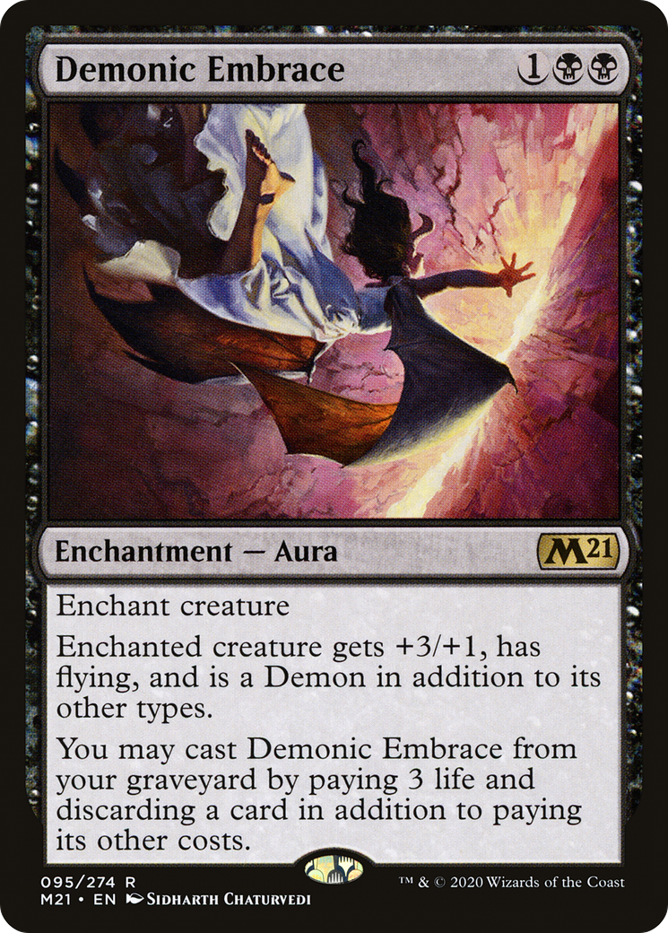 Demonic Embrace (M21-095)  Foil - Core Set 2021