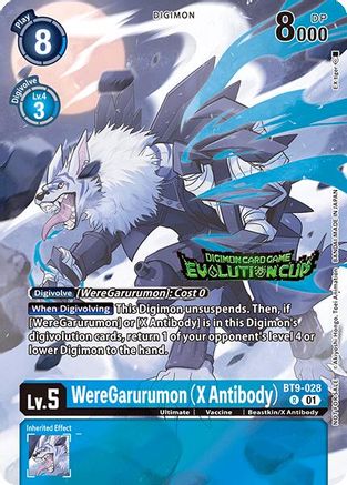 WereGarurumon (X Antibody) (2024 Evolution Cup) (BT9-028) - X Record Foil