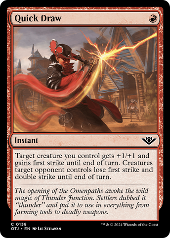 Quick Draw (OTJ-138)  Foil - Outlaws of Thunder Junction