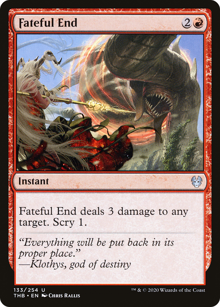 Fateful End (THB-133)  Foil - Theros Beyond Death