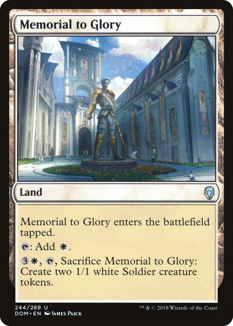 Memorial to Glory (DOM-244)  - Dominaria