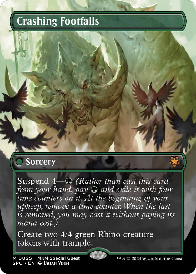 Crashing Footfalls (Borderless) (SPG-025)  Foil - Special Guests