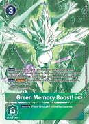 Green Memory Boost! (Starter Deck 18 Exclusive) (P-038) - Digimon Promotion Cards