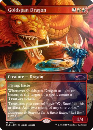 Goldspan Dragon (Rainbow Foil) (SLD-1780)  Foil - Secret Lair Drop Series