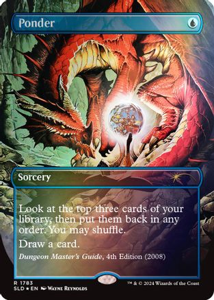 Ponder (1783) (Rainbow Foil) (SLD-1783)  Foil - Secret Lair Drop Series