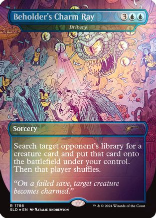 Beholder's Charm Ray - Bribery (Rainbow Foil) (SLD-1786) - Secret Lair Drop Series Foil