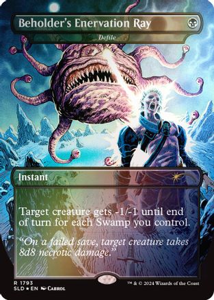 Beholder's Enervation Ray - Defile (Rainbow Foil) (SLD-1793) - Secret Lair Drop Series Foil