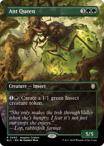 Ant Queen (Borderless) (BLC-080)  Foil - Bloomburrow Commander