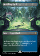 Breeding Pool (Borderless) (CLU-275)  Foil - Ravnica: Clue Edition