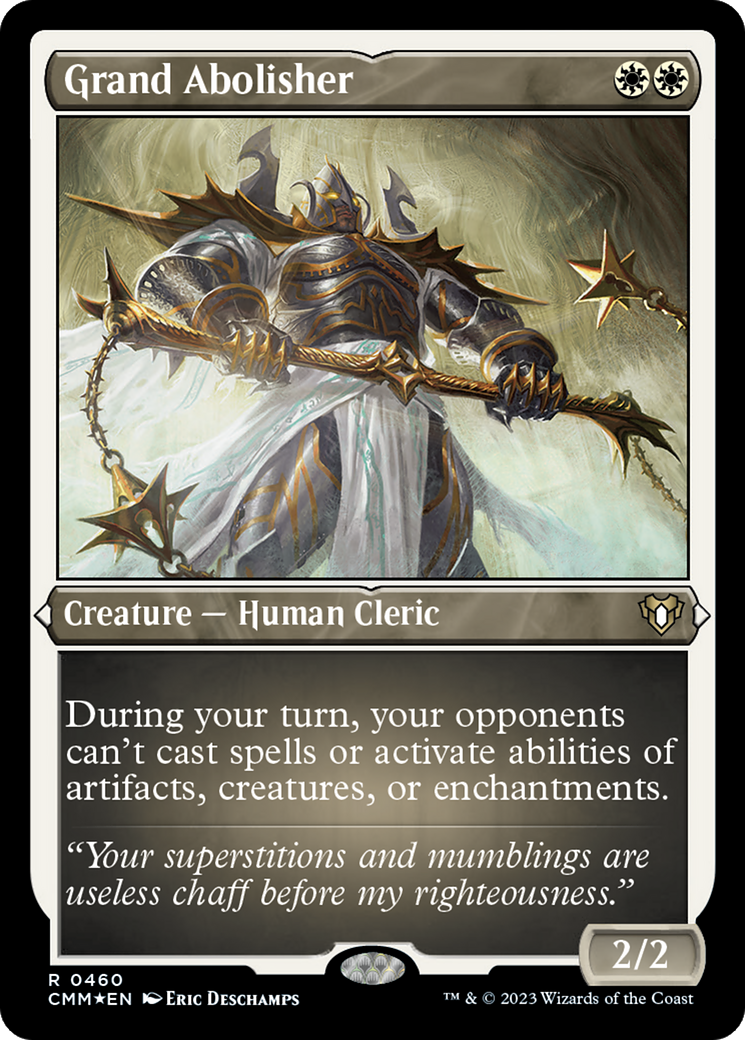 Grand Abolisher (CMM-460)  Etched Foil - Commander Masters