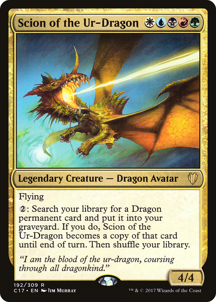 Scion of the Ur-Dragon (C17-192)  - Commander 2017