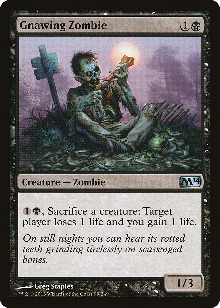 Gnawing Zombie (M14-099)  - Magic 2014
