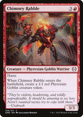 Chimney Rabble (ONE-126)  Foil - Phyrexia: All Will Be One
