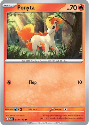 Ponyta 019/142 - Reverse Holofoil SV07 Stellar Crown
