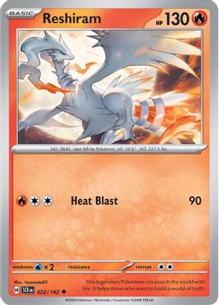 Reshiram 022/142  SV07 Stellar Crown