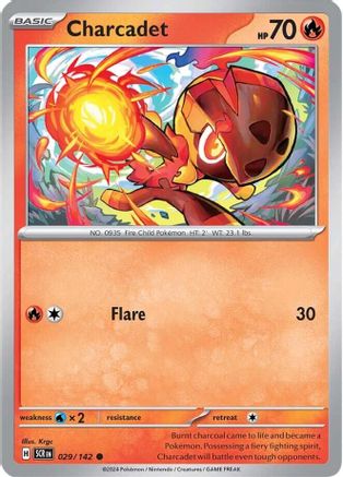 Charcadet 029/142 - Reverse Holofoil SV07 Stellar Crown