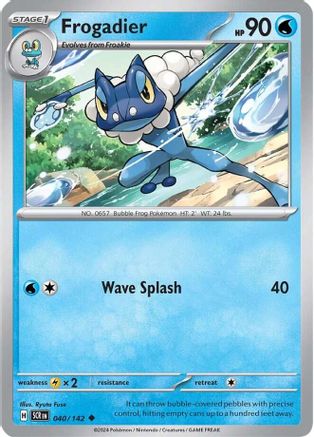 Frogadier 040/142 - Reverse Holofoil SV07 Stellar Crown