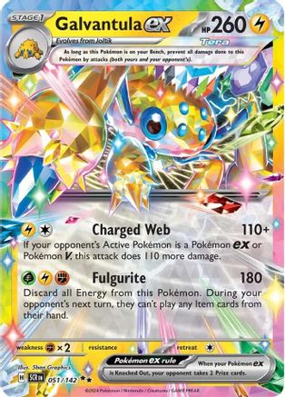 Galvantula ex 051/142 - Holofoil SV07 Stellar Crown