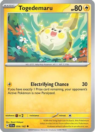Togedemaru 054/142 - Reverse Holofoil SV07 Stellar Crown